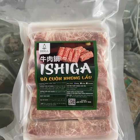 Bò cuộn Ishiga 200g (400g) dùng nhúng lẩu